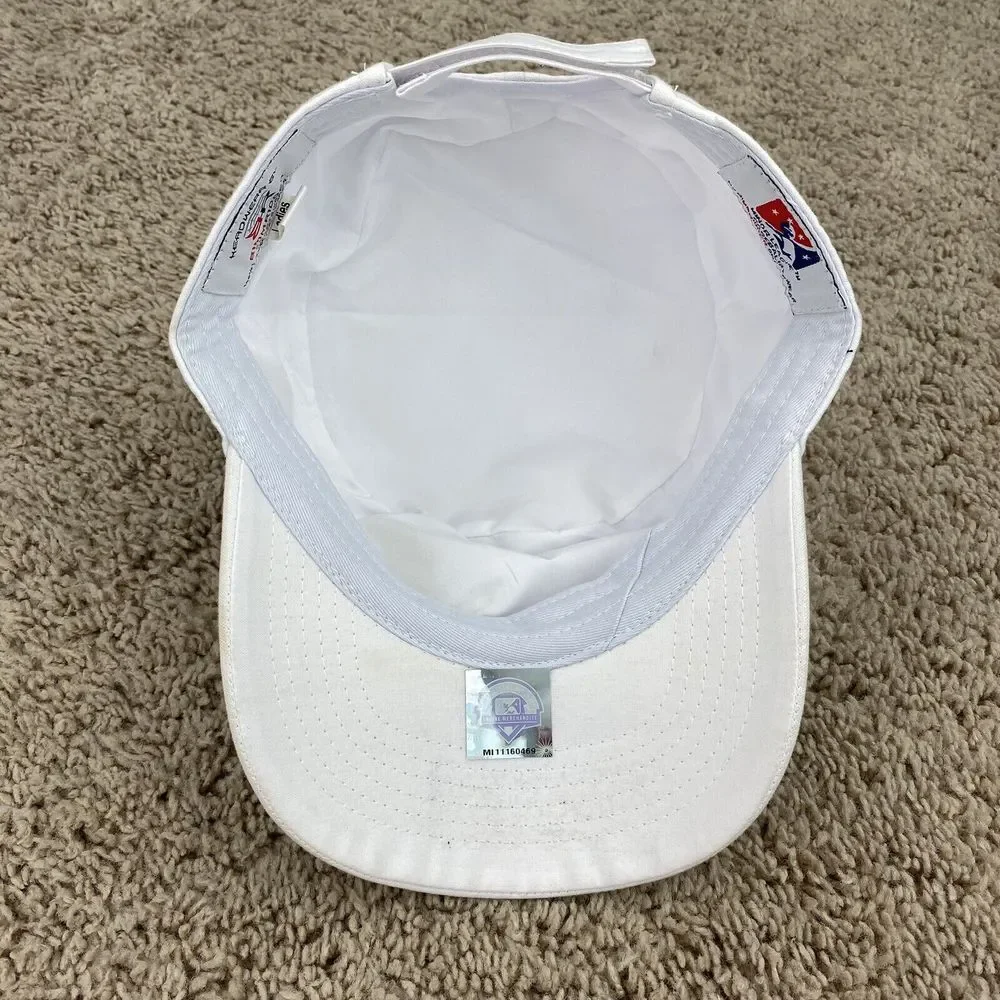 Charlotte Knights MiLB Hat Women S Cadet Adjustable White Gold Side Spellout Cap